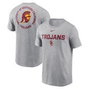 USC Trojans Men's Nike Gray Cotton 2-Hit T-Shirt